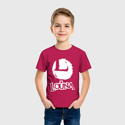 Футболка хлопковая детская Louna, цвет: маджента — фото 2
