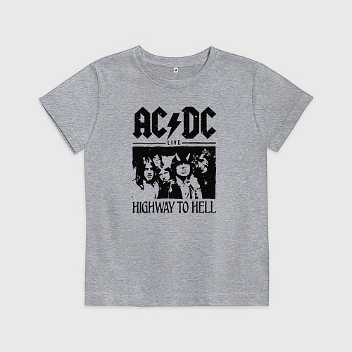 Детская футболка ACDC highway to hell / Меланж – фото 1