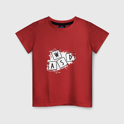Детская футболка WASD / Красный – фото 1