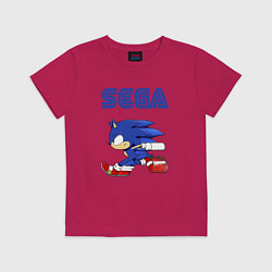 Футболка хлопковая детская SEGA, цвет: маджента