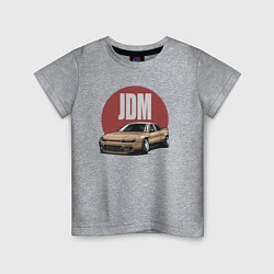 Футболка хлопковая детская JDM, цвет: меланж