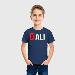 Футболка хлопковая детская ALI, цвет: тёмно-синий — фото 2