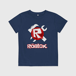 Футболка хлопковая детская ROBLOX, цвет: тёмно-синий