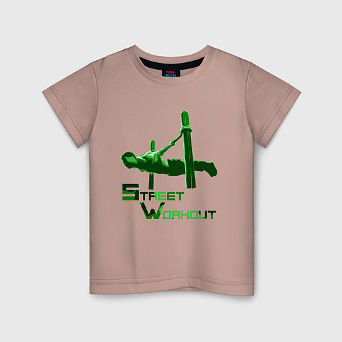 Детская футболка Street Workout Ласточка / Пыльно-розовый – фото 1