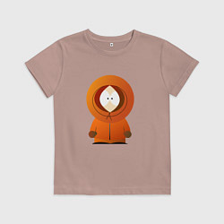 Футболка хлопковая детская ЮЖНЫЙ ПАРК, цвет: пыльно-розовый