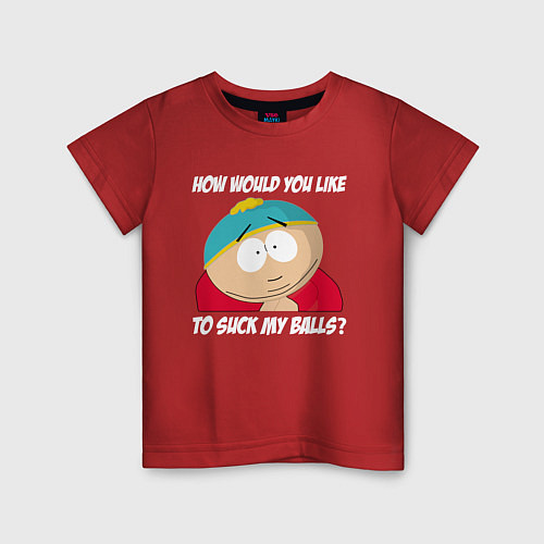 Детская футболка ЮЖНЫЙ ПАРК / Красный – фото 1