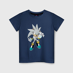 Футболка хлопковая детская SONIC, цвет: тёмно-синий