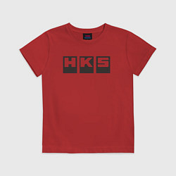 Футболка хлопковая детская HKS, цвет: красный