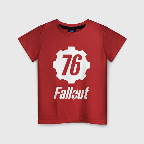 Детская футболка FALLOUT76 / Красный – фото 1