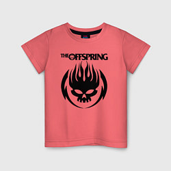 Футболка хлопковая детская THE OFFSPRING, цвет: коралловый