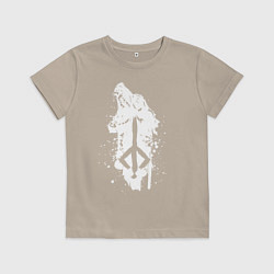 Футболка хлопковая детская BLOODBORNE, цвет: миндальный