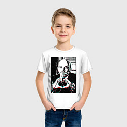 Футболка хлопковая детская Ленин Oko, цвет: белый — фото 2