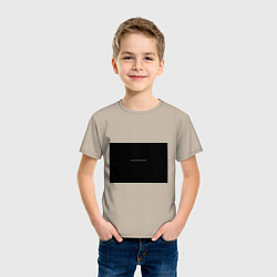 Футболка хлопковая детская Изоляция, цвет: миндальный — фото 2