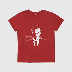 Футболка хлопковая детская Moriarty: Miss me?, цвет: красный