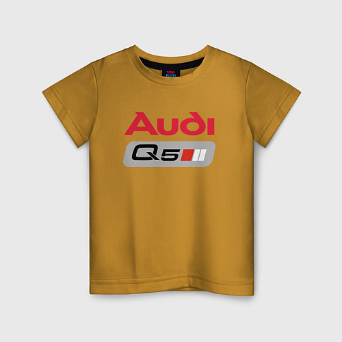 Детская футболка AUDI Q5 LOGO / Горчичный – фото 1