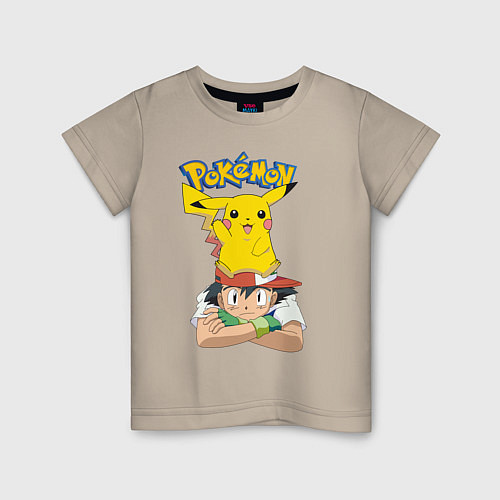Детская футболка Pokemon / Миндальный – фото 1