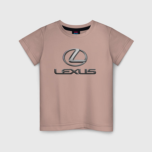 Детская футболка LEXUS / Пыльно-розовый – фото 1