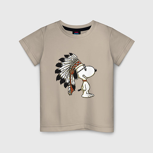 Детская футболка Snoopy / Миндальный – фото 1