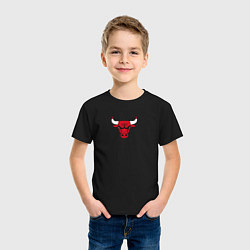 Футболка хлопковая детская CHICAGO BULLS, цвет: черный — фото 2