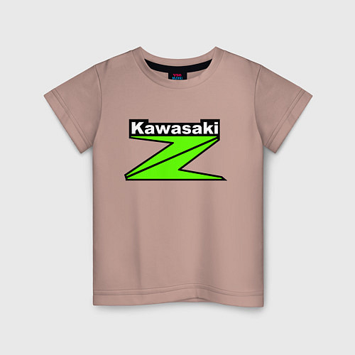 Детская футболка KAWASAKI Z / Пыльно-розовый – фото 1