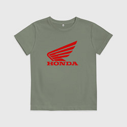 Футболка хлопковая детская HONDA, цвет: авокадо