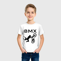 Футболка хлопковая детская Велоспорт BMX Z, цвет: белый — фото 2