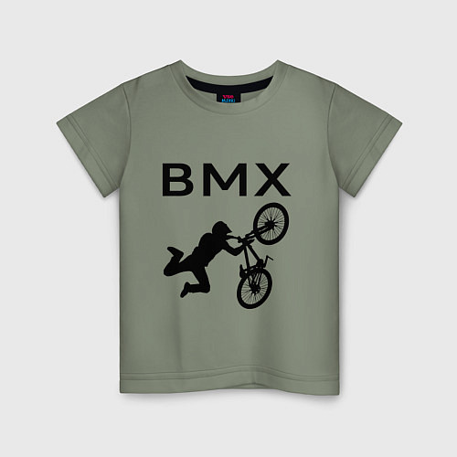 Детская футболка Велоспорт BMX Z / Авокадо – фото 1