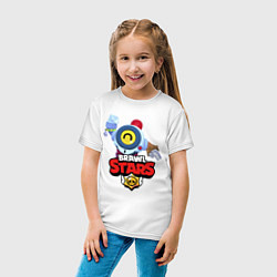 Футболка хлопковая детская BRAWL STARS NANI, цвет: белый — фото 2