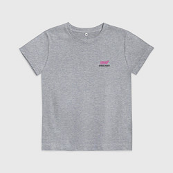 Футболка хлопковая детская SUBARU STI спина Z, цвет: меланж