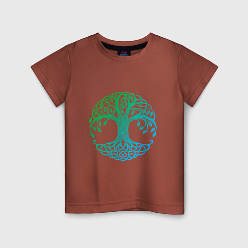 Детская футболка Древо / Кирпичный – фото 1