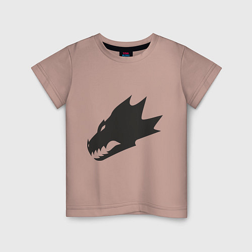 Детская футболка Саламандры (Salamanders) / Пыльно-розовый – фото 1