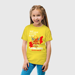 Футболка хлопковая детская WELCOME TO NIGHT CITY, цвет: желтый — фото 2