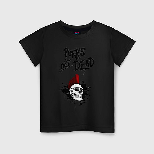 Детская футболка Punks not dead / Черный – фото 1