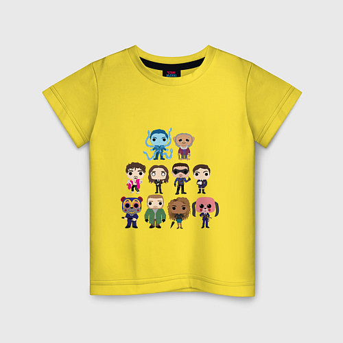 Детская футболка Академия Амбрелла Персонажи Z / Желтый – фото 1