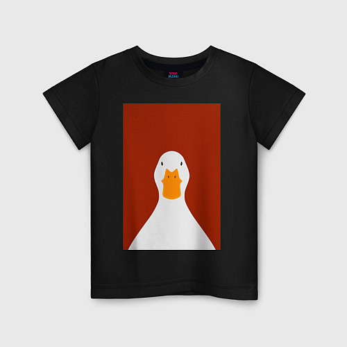 Детская футболка Утка / Черный – фото 1