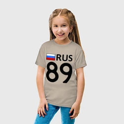 Футболка хлопковая детская RUS 89, цвет: миндальный — фото 2