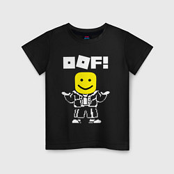 Футболка хлопковая детская ROBLOX, цвет: черный