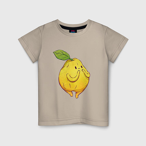 Детская футболка Милая груша / Миндальный – фото 1