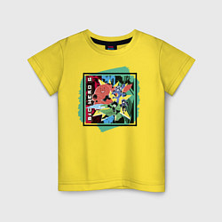 Футболка хлопковая детская Big Hero 6, цвет: желтый