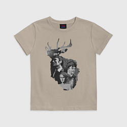 Футболка хлопковая детская Hannibal, цвет: миндальный