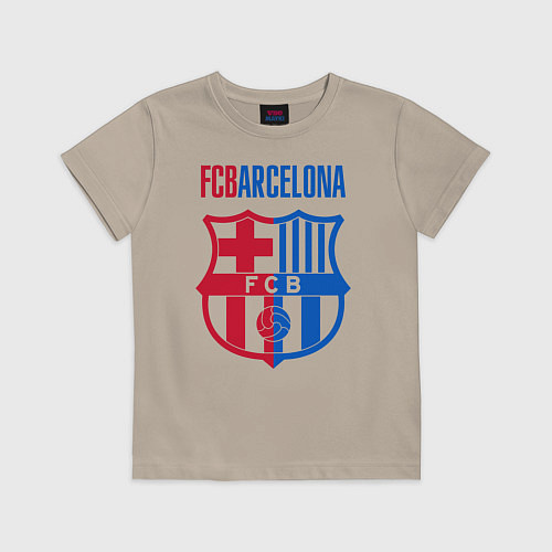 Детская футболка Barcelona FC / Миндальный – фото 1
