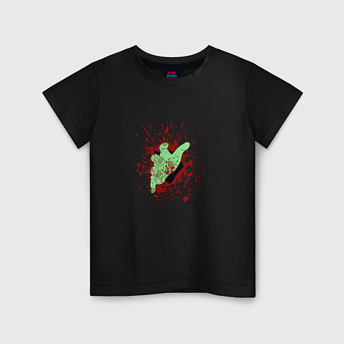Детская футболка Рука зомби / Черный – фото 1