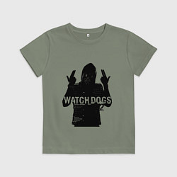 Футболка хлопковая детская Watch dogs 2 Z, цвет: авокадо