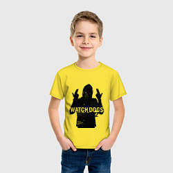 Футболка хлопковая детская Watch dogs 2 Z, цвет: желтый — фото 2