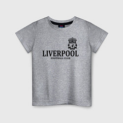 Футболка хлопковая детская Liverpool FC, цвет: меланж
