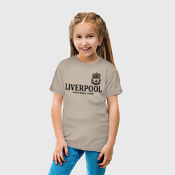Футболка хлопковая детская Liverpool FC, цвет: миндальный — фото 2