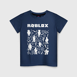 Футболка хлопковая детская ROBLOX, цвет: тёмно-синий