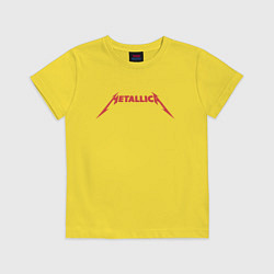 Футболка хлопковая детская And Justice For All Metallica, цвет: желтый