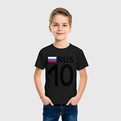 Футболка хлопковая детская RUS 10, цвет: черный — фото 2