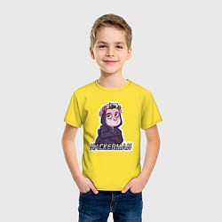 Футболка хлопковая детская Mr Robot, цвет: желтый — фото 2